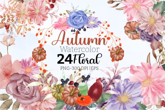 Autumn Floral Pumpkin Watercolor Clipart: A Strategic Asset for Your Creative Projects