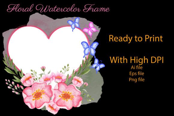 Bring Your Projects to Life with a Watercolor Floral Bouquet with Heart