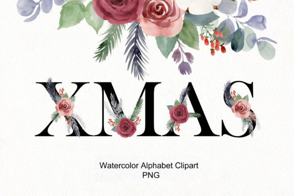 Christmas Floral Alphabet: A Modern Classic for Contemporary Design