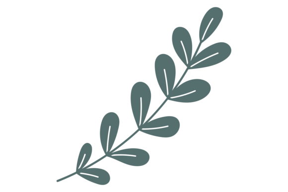 Decorative Leaves Branch & Floral Print S: Your Go-To Graphic Element