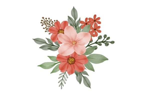 Evaluating the Orange Floral Watercolor Frame Set