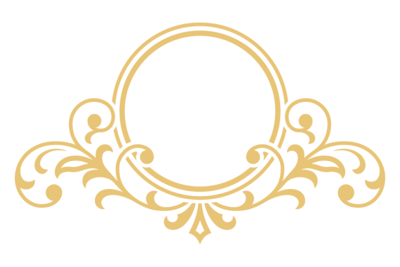Golden Badge Template Floral Filigree R: An Asset for Premium Branding