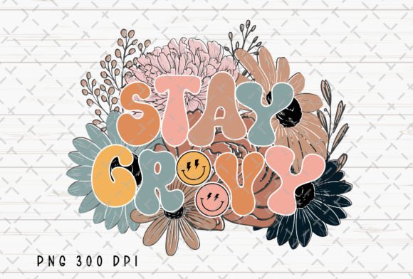 Stay Groovy Boho Floral Flower Retro PNG: Your Digital Passport to Creative Expression