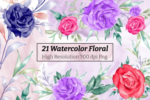 The Artful Application: Watercolor Floral Elements in Modern Creative Work