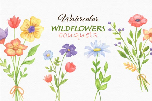 The Distinctive Charm and Practical Value of Floral Bouquet Watercolor Flowers PNG Resources