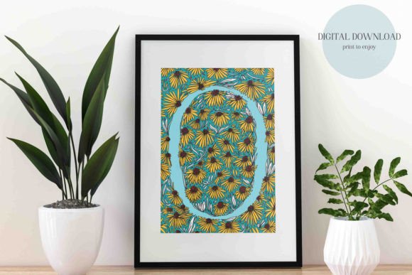 The Elegance of Floral Letter Art in Digital and Hand Drawn Forms