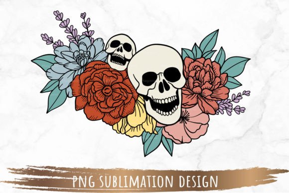 The Floral Skull PNG Sublimation Design: Integrating Digital Assets into Your Creative Workflow