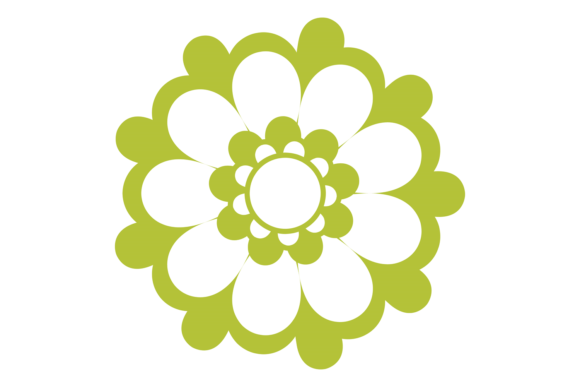 The Green Floral Emblem: An Eco-Friendly Design Asset