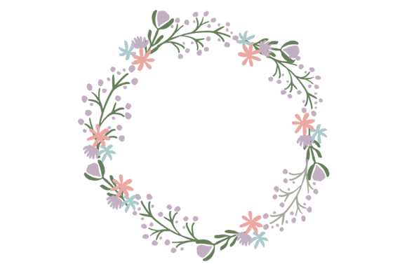 The Perfect Round Floral Frame Design Asset