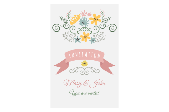 The Perfect Wedding Invitation Template with Floral Elements