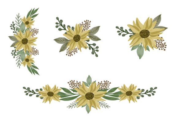The Practical Versatility of a Yellow Floral Frame Illustration