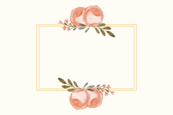 The Watercolor Rose Frame: A Digital Canvas for Creativity