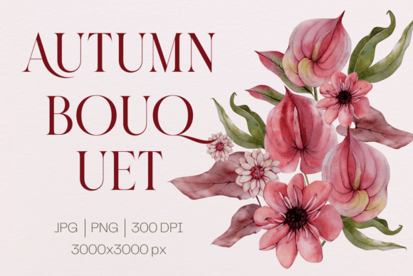 Unlock Creativity with an Autumn Floral Watercolor Bouquet