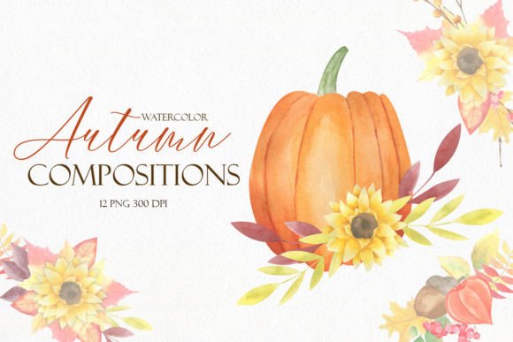 Watercolor Autumn Floral Compositions: A Guide for Crafters and Designers
